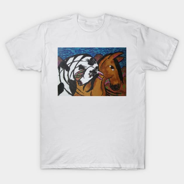 Horses T-Shirt by LeslieK75